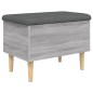 vidaXL Banco con almacenaje madera ingeniería gris Sonoma 62x42x46 cm vidaXL Banco con almacenaje madera ingeniería gris Sonoma 62x42x46 cm