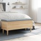 vidaXL Banco con almacenaje madera ingeniería roble Sonoma 102x42x46cm vidaXL Banco con almacenaje madera ingeniería roble Sonoma 102x42x46cm