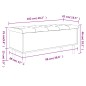 vidaXL Banco con almacenaje madera ingeniería roble Sonoma 102x42x46cm vidaXL Banco con almacenaje madera ingeniería roble Sonoma 102x42x46cm