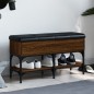 vidaXL Banco zapatero madera de ingeniería marrón roble 82x32x45 cm vidaXL Banco zapatero madera de ingeniería marrón roble 82x32x45 cm