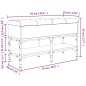 vidaXL Banco zapatero madera de ingeniería marrón roble 82x32x45 cm vidaXL Banco zapatero madera de ingeniería marrón roble 82x32x45 cm