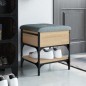 vidaXL Banco zapatero madera de ingeniería roble Sonoma 42x42x45 cm vidaXL Banco zapatero madera de ingeniería roble Sonoma 42x42x45 cm