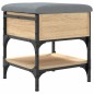 vidaXL Banco zapatero madera de ingeniería roble Sonoma 42x42x45 cm vidaXL Banco zapatero madera de ingeniería roble Sonoma 42x42x45 cm