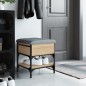 vidaXL Banco zapatero madera de ingeniería roble Sonoma 42x42x45 cm vidaXL Banco zapatero madera de ingeniería roble Sonoma 42x42x45 cm