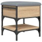 vidaXL Banco zapatero madera de ingeniería roble Sonoma 42x42x45 cm vidaXL Banco zapatero madera de ingeniería roble Sonoma 42x42x45 cm