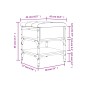 vidaXL Banco zapatero madera de ingeniería roble Sonoma 42x42x45 cm vidaXL Banco zapatero madera de ingeniería roble Sonoma 42x42x45 cm