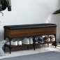 vidaXL Banco zapatero madera de ingeniería marrón roble 102x32x45 cm vidaXL Banco zapatero madera de ingeniería marrón roble 102x32x45 cm
