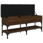 vidaXL Banco zapatero madera de ingeniería marrón roble 102x32x45 cm vidaXL Banco zapatero madera de ingeniería marrón roble 102x32x45 cm