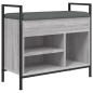 vidaXL Banco zapatero madera de ingeniería gris Sonoma 65,5x32x57,5 cm vidaXL Banco zapatero madera de ingeniería gris Sonoma 65,5x32x57,5 cm