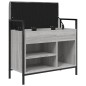 vidaXL Banco zapatero madera de ingeniería gris Sonoma 65,5x32x57,5 cm vidaXL Banco zapatero madera de ingeniería gris Sonoma 65,5x32x57,5 cm