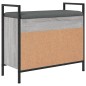 vidaXL Banco zapatero madera de ingeniería gris Sonoma 65,5x32x57,5 cm vidaXL Banco zapatero madera de ingeniería gris Sonoma 65,5x32x57,5 cm
