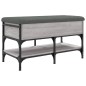 vidaXL Banco zapatero madera de ingeniería gris Sonoma 82x42x45 cm vidaXL Banco zapatero madera de ingeniería gris Sonoma 82x42x45 cm
