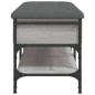 vidaXL Banco zapatero madera de ingeniería gris Sonoma 82x42x45 cm vidaXL Banco zapatero madera de ingeniería gris Sonoma 82x42x45 cm