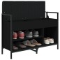vidaXL Banco zapatero madera de ingeniería negro 85,5x32x57,5 cm vidaXL Banco zapatero madera de ingeniería negro 85,5x32x57,5 cm