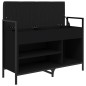 vidaXL Banco zapatero madera de ingeniería negro 85,5x32x57,5 cm vidaXL Banco zapatero madera de ingeniería negro 85,5x32x57,5 cm