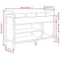 vidaXL Banco zapatero madera de ingeniería negro 85,5x32x57,5 cm vidaXL Banco zapatero madera de ingeniería negro 85,5x32x57,5 cm