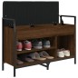 vidaXL Banco zapatero madera de ingeniería marrón roble 85,5x32x57,5cm vidaXL Banco zapatero madera de ingeniería marrón roble 85,5x32x57,5cm