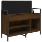 vidaXL Banco zapatero madera de ingeniería marrón roble 85,5x32x57,5cm vidaXL Banco zapatero madera de ingeniería marrón roble 85,5x32x57,5cm