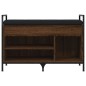 vidaXL Banco zapatero madera de ingeniería marrón roble 85,5x32x57,5cm vidaXL Banco zapatero madera de ingeniería marrón roble 85,5x32x57,5cm