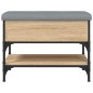 vidaXL Banco zapatero madera de ingeniería roble Sonoma 62x42x45 cm vidaXL Banco zapatero madera de ingeniería roble Sonoma 62x42x45 cm