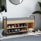 vidaXL Banco zapatero madera ingeniería roble Sonoma 105,5x32x57,5 cm vidaXL Banco zapatero madera ingeniería roble Sonoma 105,5x32x57,5 cm