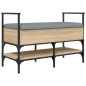 vidaXL Banco zapatero madera de ingeniería roble Sonoma 85,5x42x57,5cm vidaXL Banco zapatero madera de ingeniería roble Sonoma 85,5x42x57,5cm