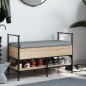 vidaXL Banco zapatero madera de ingeniería roble Sonoma 85,5x42x57,5cm vidaXL Banco zapatero madera de ingeniería roble Sonoma 85,5x42x57,5cm