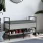vidaXL Banco zapatero madera de ingeniería gris Sonoma 85,5x42x57,5 cm vidaXL Banco zapatero madera de ingeniería gris Sonoma 85,5x42x57,5 cm