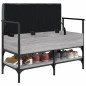 vidaXL Banco zapatero madera de ingeniería gris Sonoma 85,5x42x57,5 cm vidaXL Banco zapatero madera de ingeniería gris Sonoma 85,5x42x57,5 cm