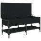 vidaXL Banco zapatero madera de ingeniería negro 102x42x45 cm vidaXL Banco zapatero madera de ingeniería negro 102x42x45 cm
