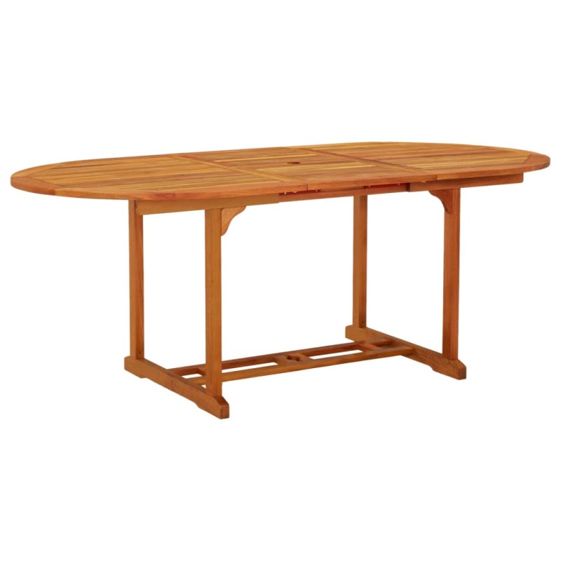 vidaXL Mesa de jardín madera maciza de eucalipto 200x100x75 cm vidaXL Mesa de jardín madera maciza de eucalipto 200x100x75 cm