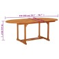 vidaXL Mesa de jardín madera maciza de eucalipto 200x100x75 cm vidaXL Mesa de jardín madera maciza de eucalipto 200x100x75 cm