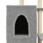 vidaXL Rascador para gatos con postes de sisal gris claro 97 cm vidaXL Rascador para gatos con postes de sisal gris claro 97 cm