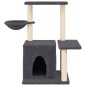 vidaXL Rascador para gatos con postes de sisal gris oscuro 83 cm vidaXL Rascador para gatos con postes de sisal gris oscuro 83 cm