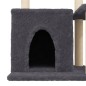 vidaXL Rascador para gatos con postes de sisal gris oscuro 83 cm vidaXL Rascador para gatos con postes de sisal gris oscuro 83 cm