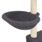 vidaXL Rascador para gatos con postes de sisal gris oscuro 83 cm vidaXL Rascador para gatos con postes de sisal gris oscuro 83 cm