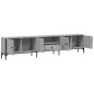 vidaXL Mueble de TV cajón madera ingeniería gris Sonoma 200x25x44 cm vidaXL Mueble de TV cajón madera ingeniería gris Sonoma 200x25x44 cm