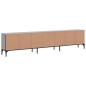 vidaXL Mueble de TV cajón madera ingeniería gris Sonoma 200x25x44 cm vidaXL Mueble de TV cajón madera ingeniería gris Sonoma 200x25x44 cm