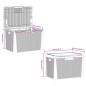 vidaXL Caja de almacenaje jardín con cojín de asiento PP marrón 125 L vidaXL Caja de almacenaje jardín con cojín de asiento PP marrón 125 L