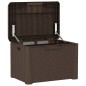 vidaXL Caja de almacenaje para jardín PP marrón 125 L vidaXL Caja de almacenaje para jardín PP marrón 125 L