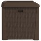 vidaXL Caja de almacenaje para jardín PP marrón 125 L vidaXL Caja de almacenaje para jardín PP marrón 125 L