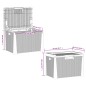 vidaXL Caja de almacenaje para jardín PP marrón 125 L vidaXL Caja de almacenaje para jardín PP marrón 125 L
