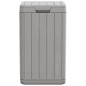 vidaXL Cubo de basura de exterior PP gris 38x38x65 cm vidaXL Cubo de basura de exterior PP gris 38x38x65 cm
