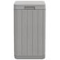 vidaXL Cubo de basura de exterior PP gris 38x38x65 cm vidaXL Cubo de basura de exterior PP gris 38x38x65 cm
