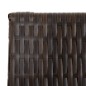 vidaXL Biombo de 6 paneles ratán sintético marrón vidaXL Biombo de 6 paneles ratán sintético marrón