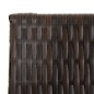 vidaXL Biombo de 4 paneles ratán sintético marrón vidaXL Biombo de 4 paneles ratán sintético marrón