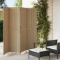 vidaXL Biombo de 4 paneles ratán sintético beige vidaXL Biombo de 4 paneles ratán sintético beige