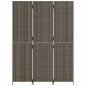 vidaXL Biombo de 3 paneles ratán sintético gris vidaXL Biombo de 3 paneles ratán sintético gris