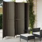 vidaXL Biombo de 6 paneles ratán sintético gris vidaXL Biombo de 6 paneles ratán sintético gris