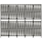 vidaXL Biombo de 5 paneles ratán sintético gris vidaXL Biombo de 5 paneles ratán sintético gris